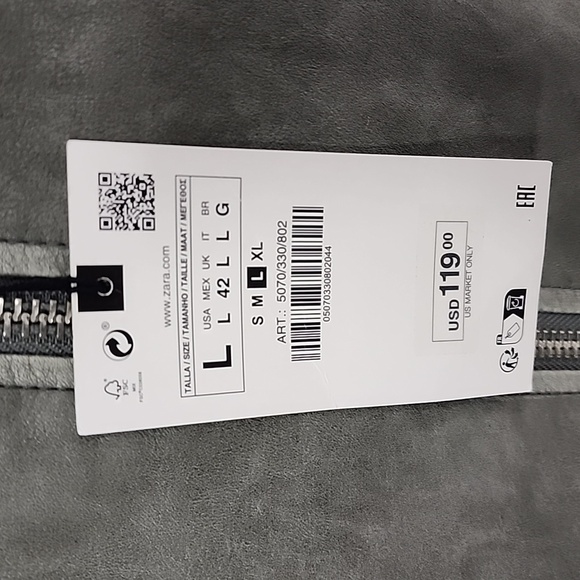 ZARA Faux Leather Washed Jacket - Picture 16 of 16